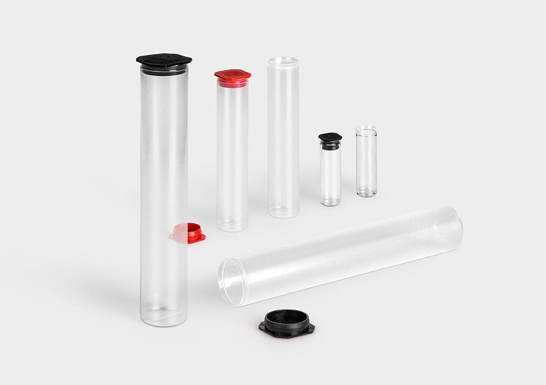 Plastic packaging tube PlugPack PlugPack: round packaging tube with end plug.